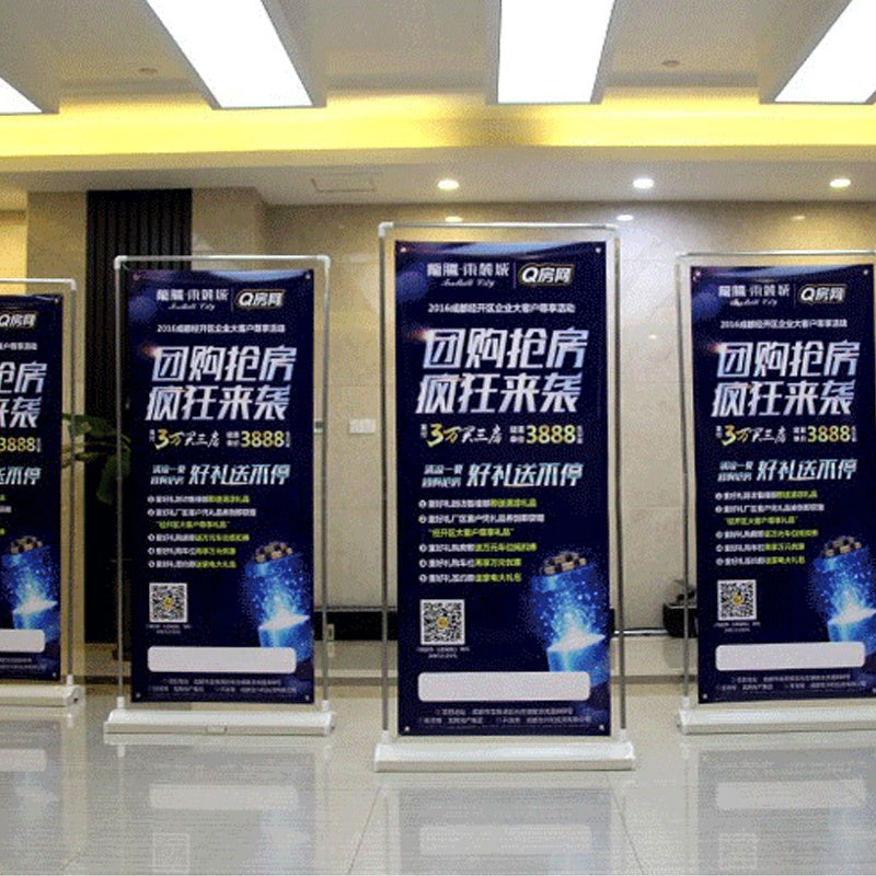 Box type door type poster rack door type display rack thickened billboard picture hanging rack