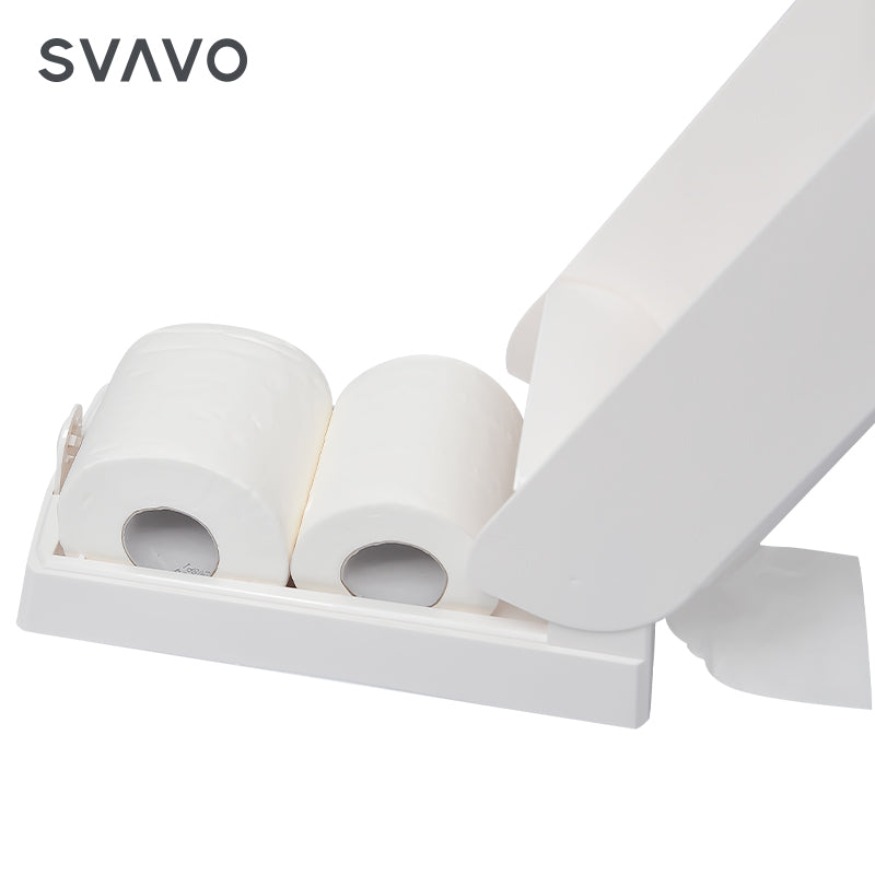 PL-151068 Wall-mounted ABS plastic waterproof double roll paper towel dispenser