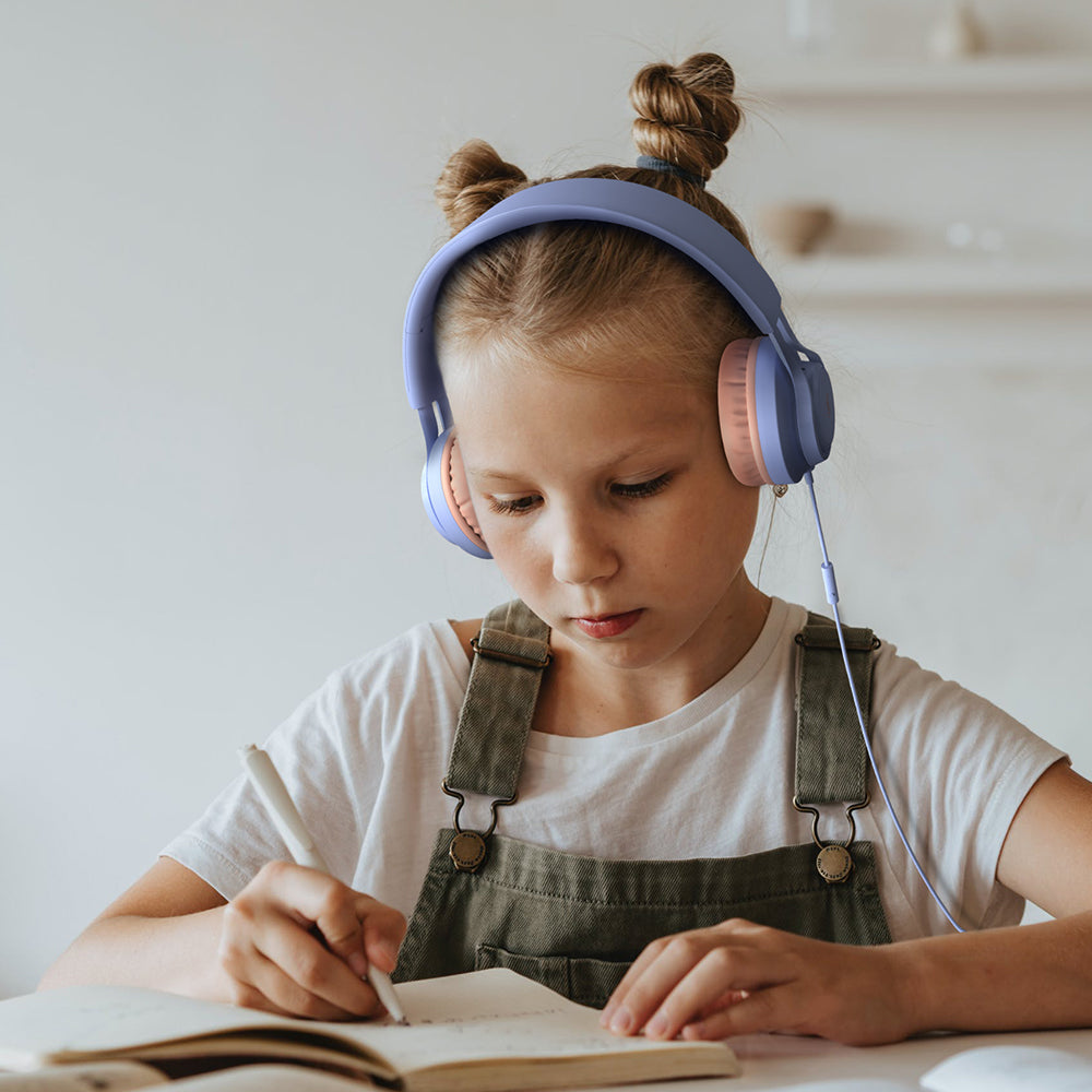 Children's Portable Wi-Fi Controlled Cute Online Class Earphones with Microphone EP06 Headphones