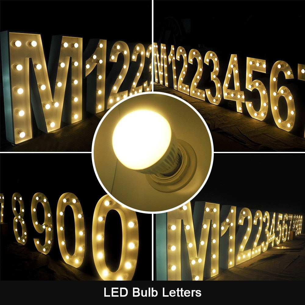 LED headlight illuminated marquee letters logo headlight illuminated numbers giant illuminated numbers