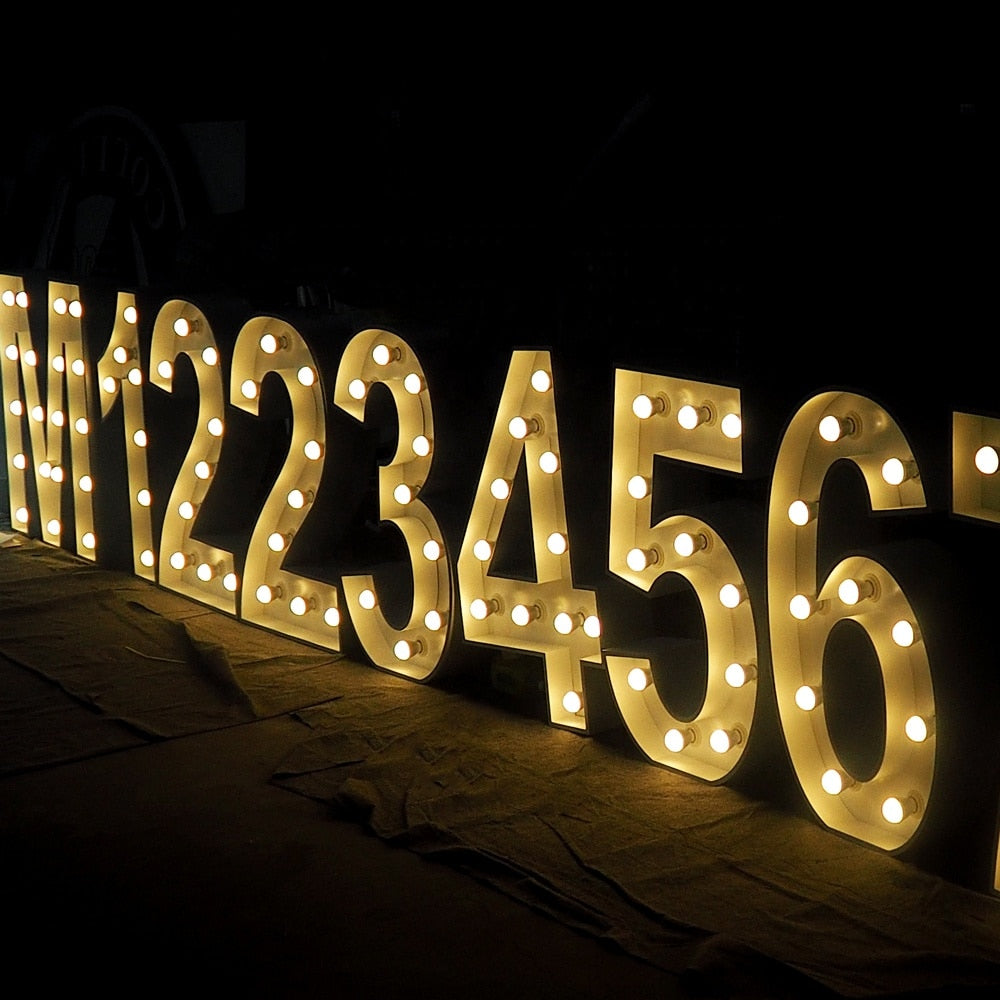 LED headlight illuminated marquee letters logo headlight illuminated numbers giant illuminated numbers