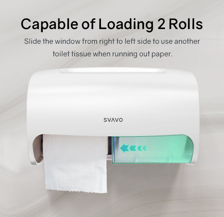 PL-151067 Bathroom toilet paper towel holder without punching large capacity wall-mounted paper towel box holder double roll paper towel holder