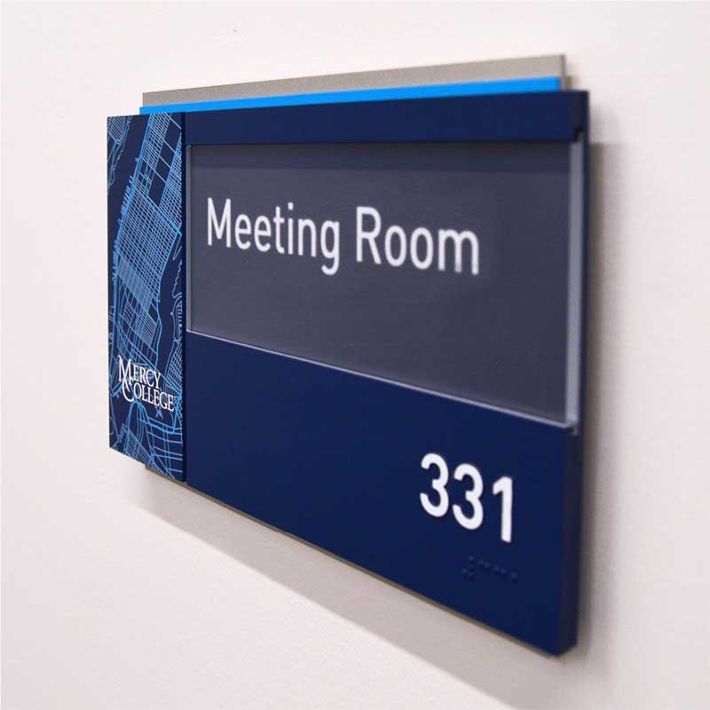 Customized hanging acrylic room number