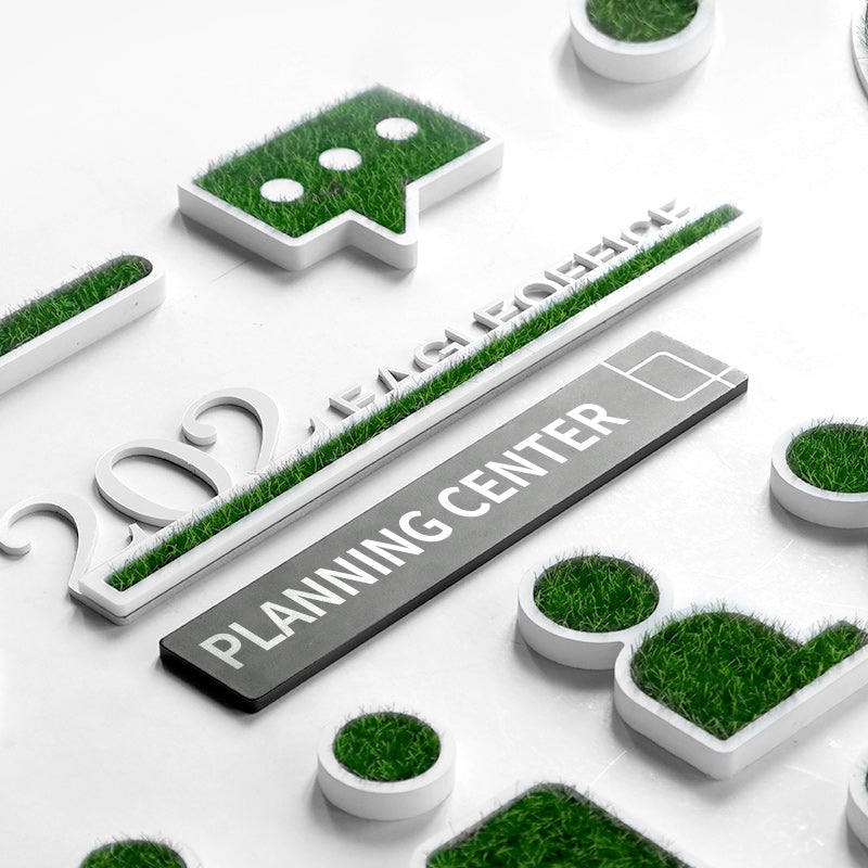 Customized acrylic green plant signs