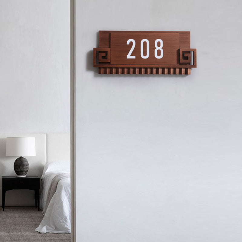 Customized modern digital house numbers