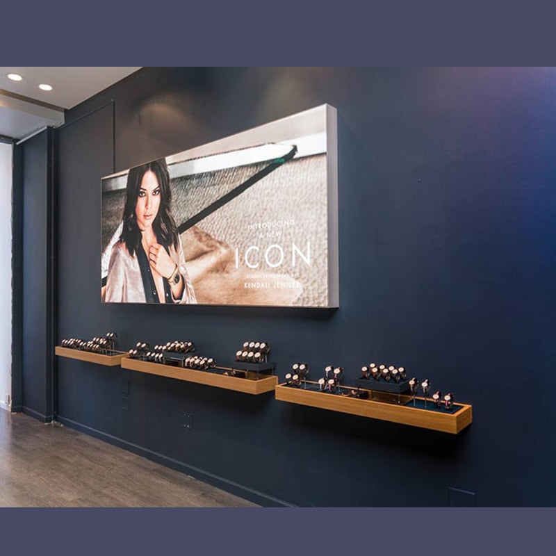 LED light box display ultra-thin frameless aluminum frame fabric advertising light box