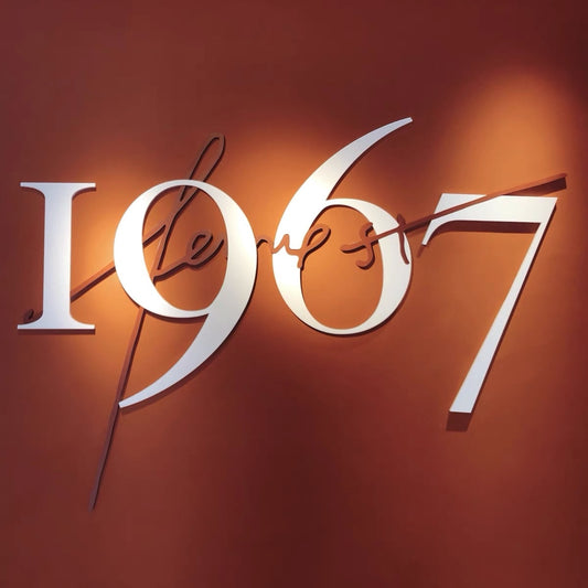 Modern premium advertising logo acrylic cut logo business design