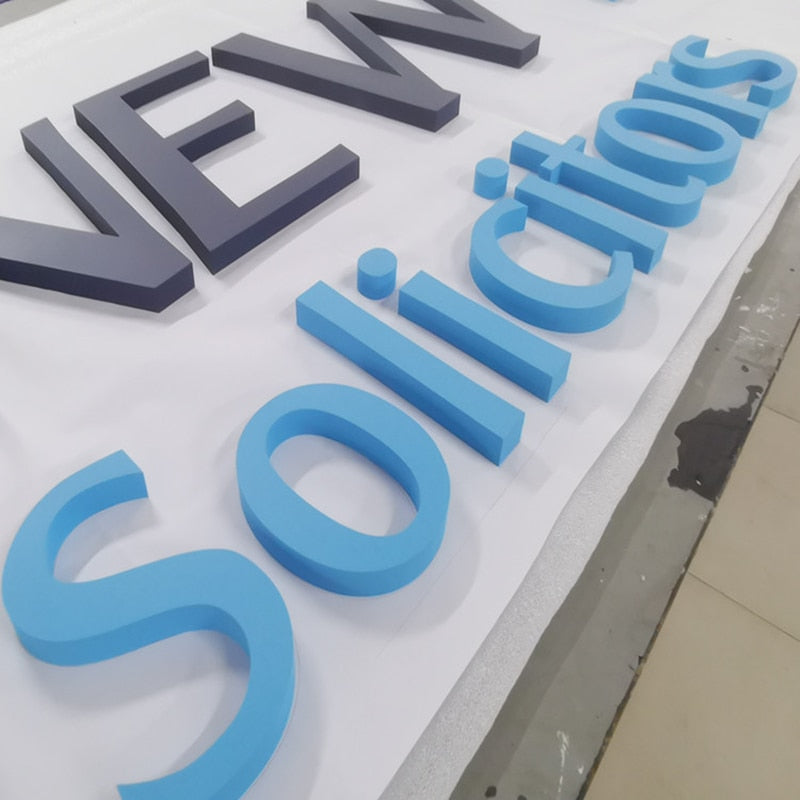 定制防水 3D 亞克力凝視裝飾品 LED 字母商店廣告標牌
