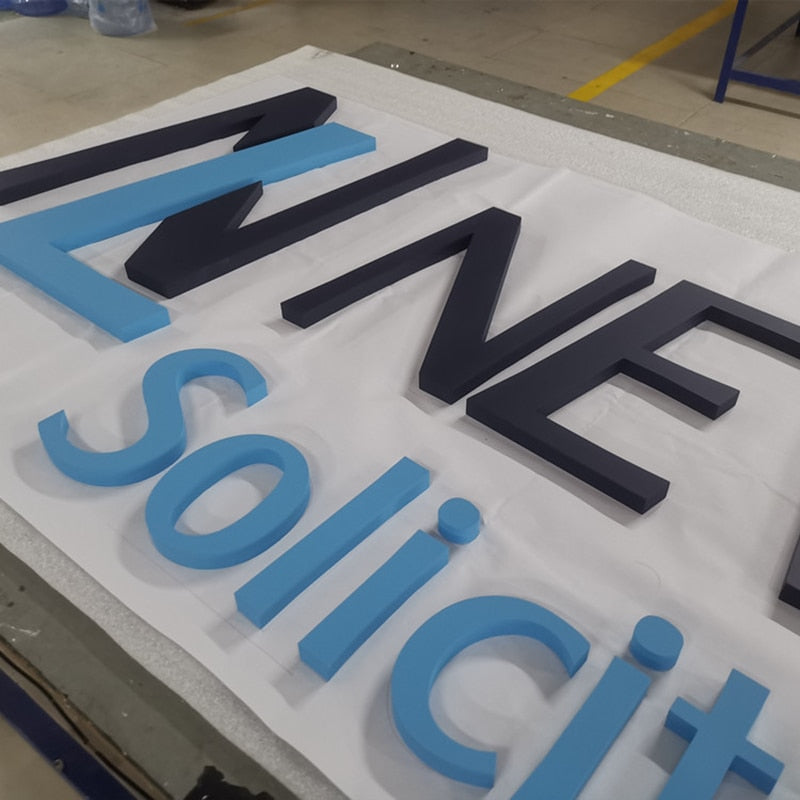 定制防水 3D 亞克力凝視裝飾品 LED 字母商店廣告標牌