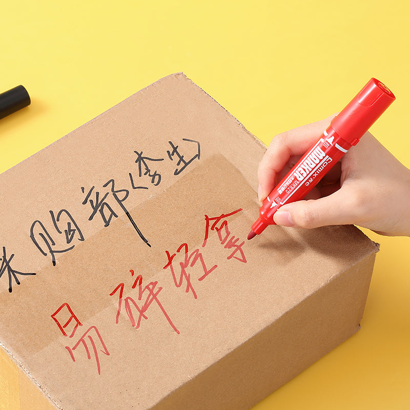 Comix double-ended marker pen oil-based box-top pen non-fading MK825
