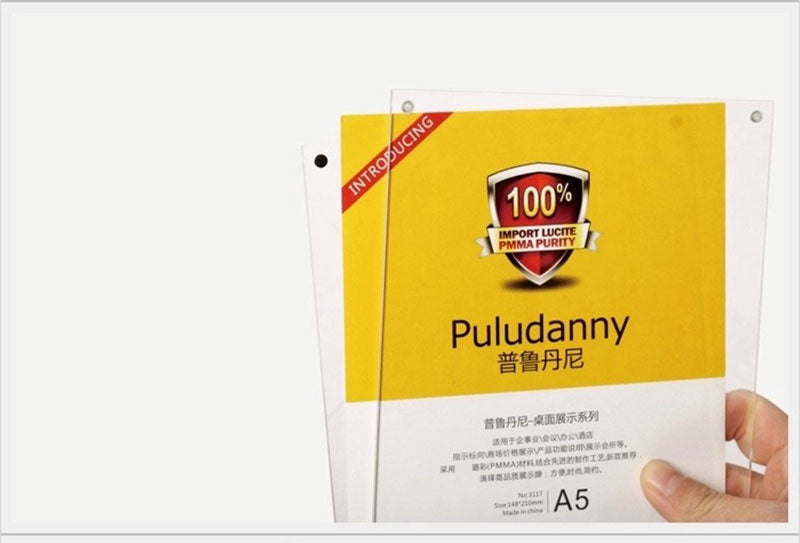 Reap double-sided strong magnetic transparent table card acrylic display stand