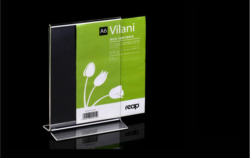 Reap acrylic double-sided transparent table display card