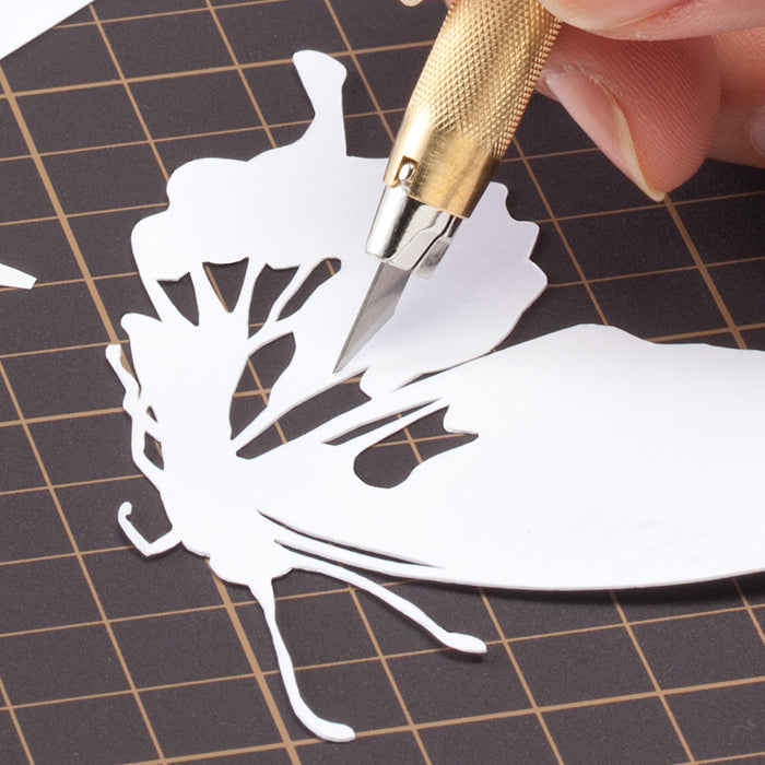 Japan OLFA 216BY small yellow pen knife rubber stamp pen knife AK-5 carving knife paper carving model handbook