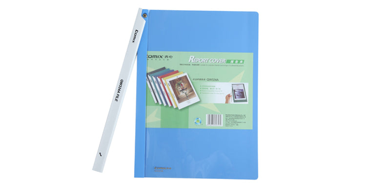 Comix PP 透明封面拉邊桿料夾 LW320/QW324