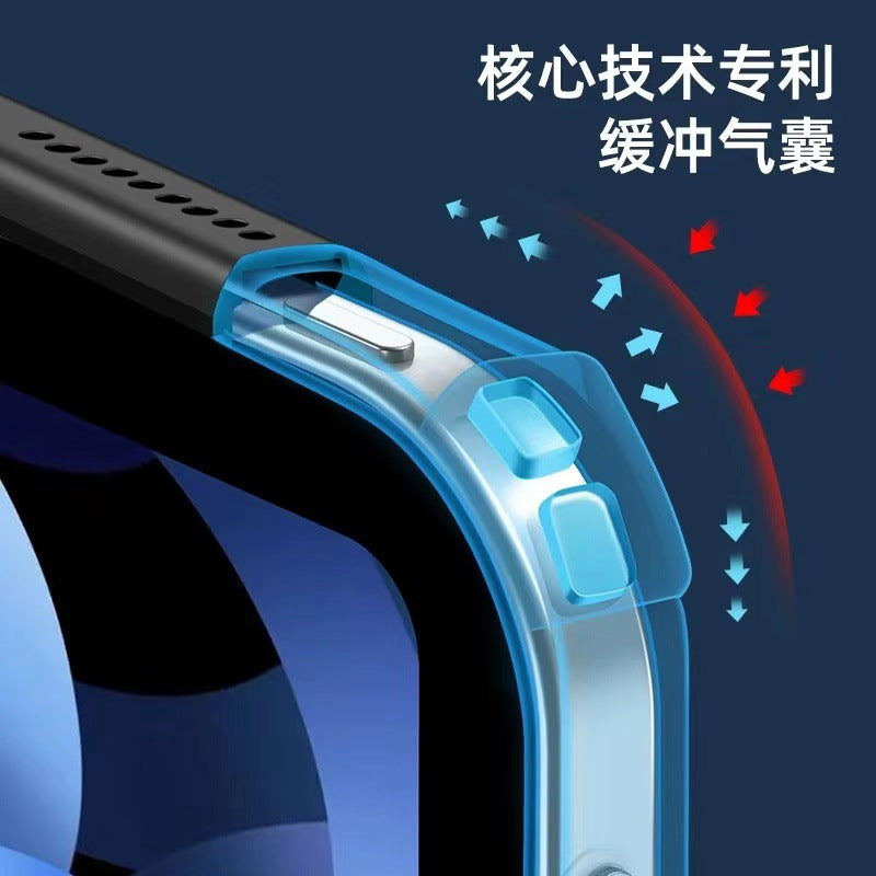 New iPad Pro11 protective case iPad Air4 transparent 10.9" soft edge hard bottom 10.2 anti-fall protective case