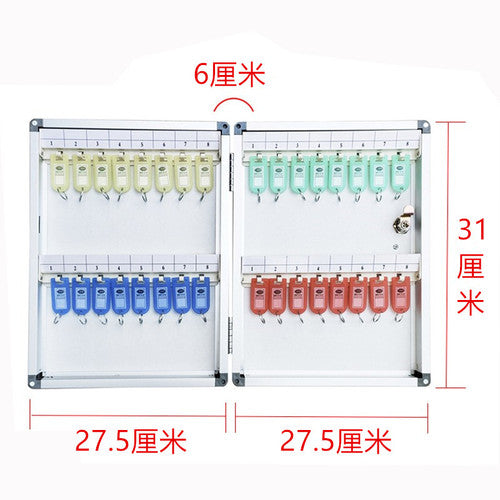 12-120 position aluminum alloy key box wall-mounted key management cabinet