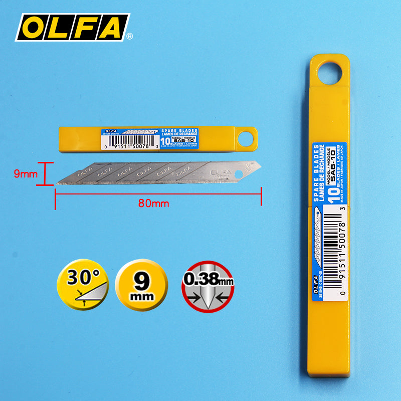 Japan OLFA SAC-1 (141B) stainless steel 30-degree angle small utility knife wallpaper SAB-10 blade