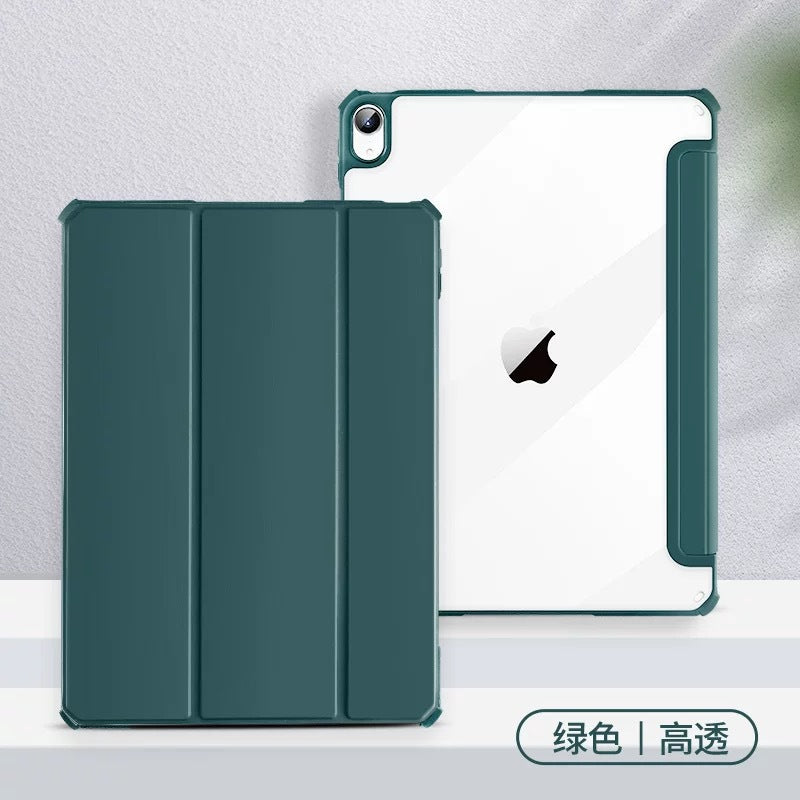 New iPad Pro11 protective case iPad Air4 transparent 10.9" soft edge hard bottom 10.2 anti-fall protective case