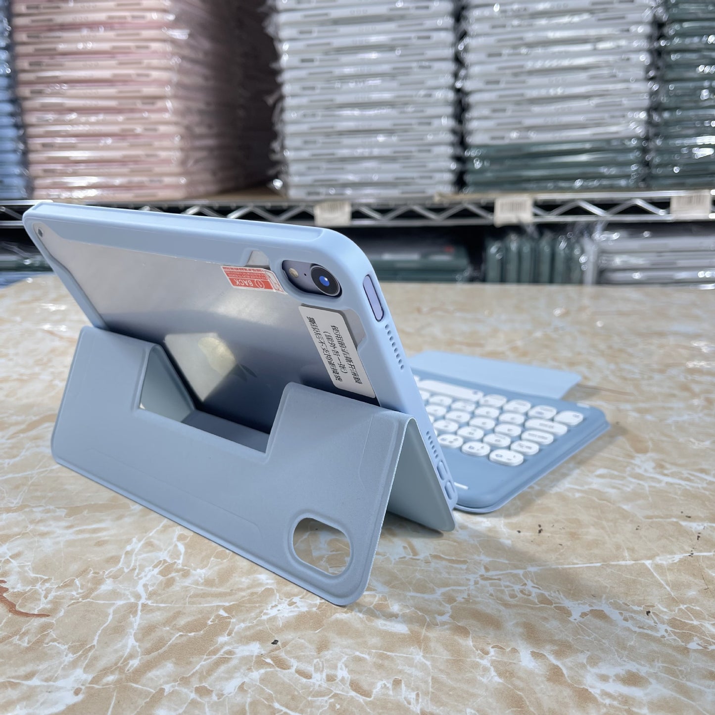 iPad mini6 Bluetooth keyboard protective cover transparent split magnetic mini Bluetooth keyboard protective cover