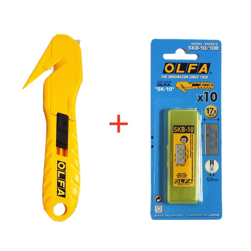 Japan OLFA SK-10 Utility Knife Hook Knife Safety Box Opening Knife Blade SKB-10/XB210 Hook Knife