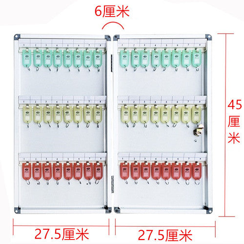 12-120 position aluminum alloy key box wall-mounted key management cabinet