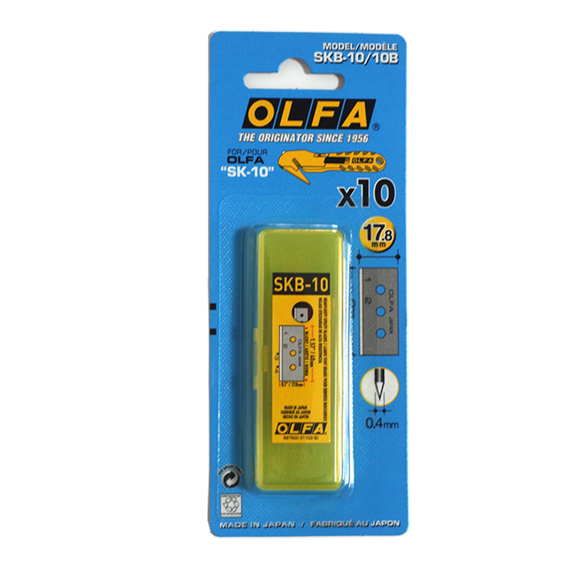 Japan OLFA SKB-10 safety box opening knife SK-10 opening express package tape shrink packaging film knife