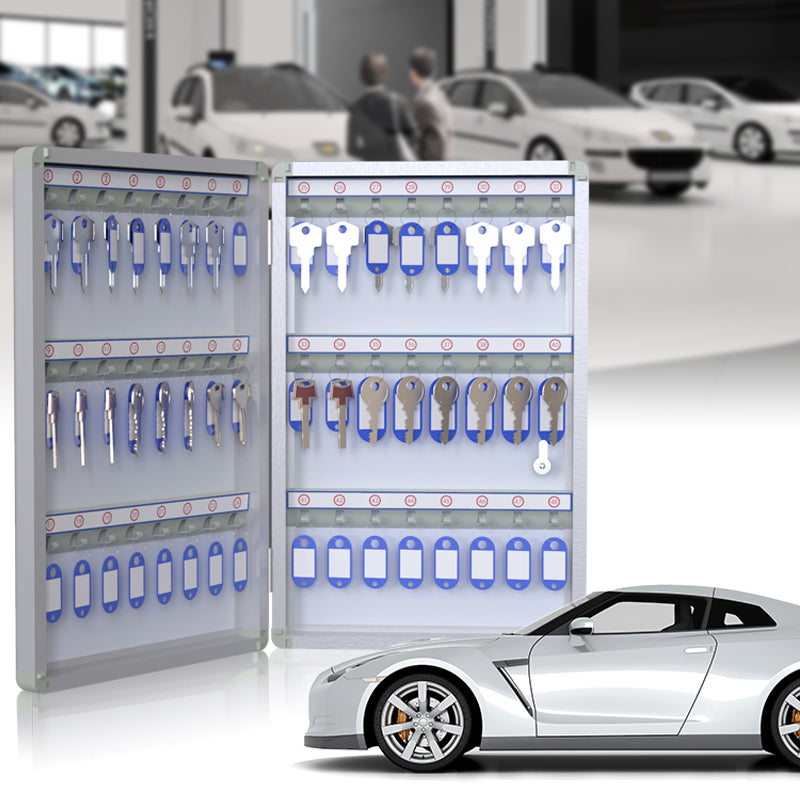 12-120 position aluminum alloy key box wall-mounted key management cabinet