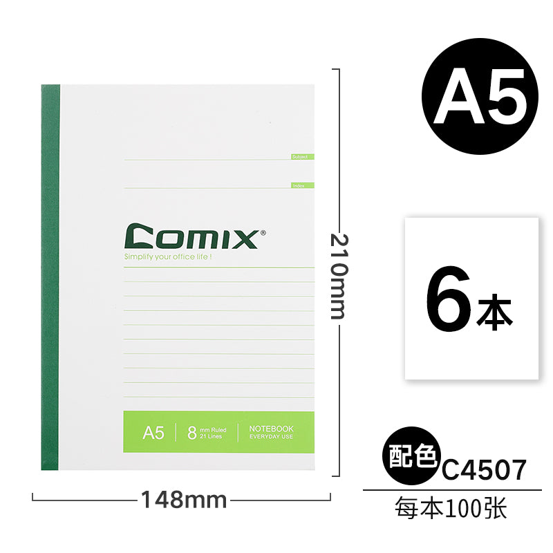 Comix Wireless A5 B5 A4 A6 Soft Notebook C4502