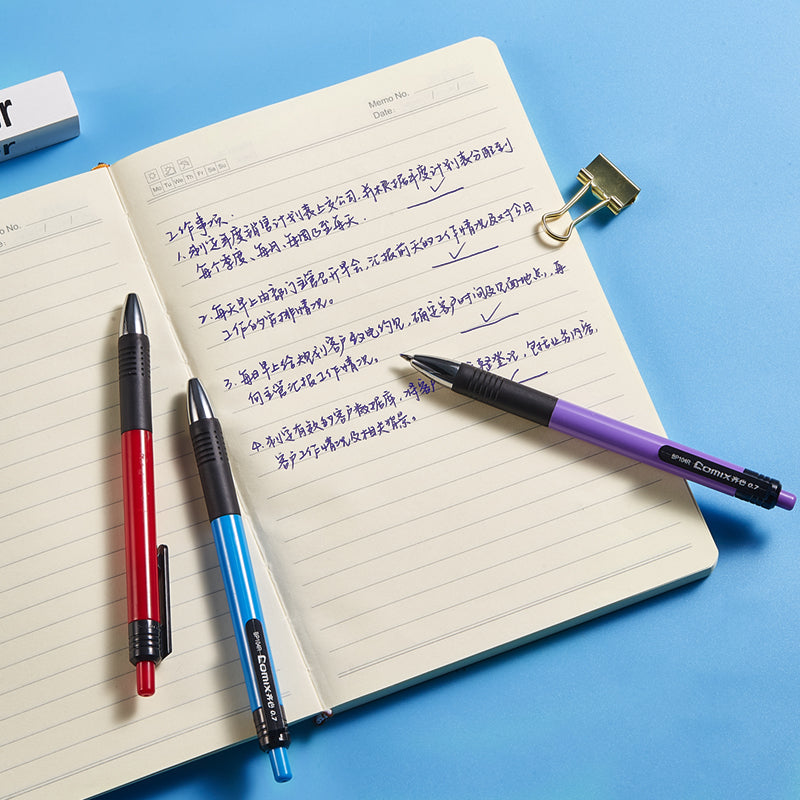 Comix 0.7mm blue ballpoint pen BP104