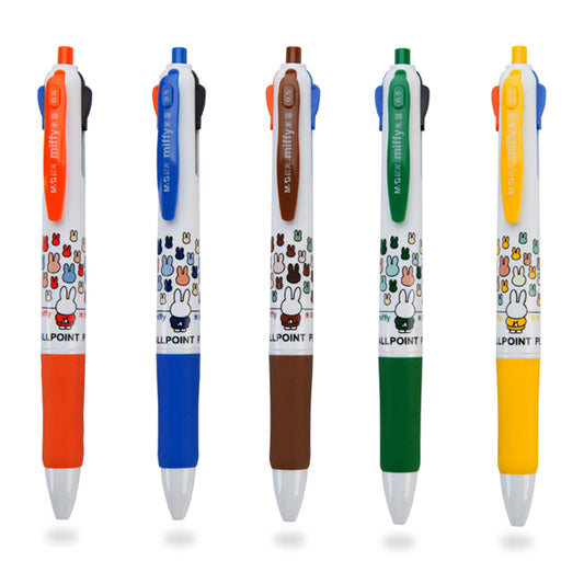 M&G 0.7mm multi-color ballpoint pen four-color pen push-type press pen 8030