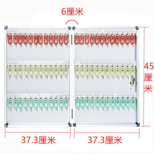 12-120 position aluminum alloy key box wall-mounted key management cabinet