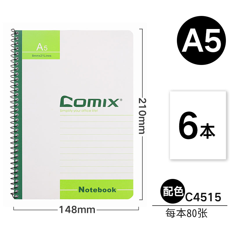 Comix Wireless A5 B5 A4 A6 Soft Notebook C4502