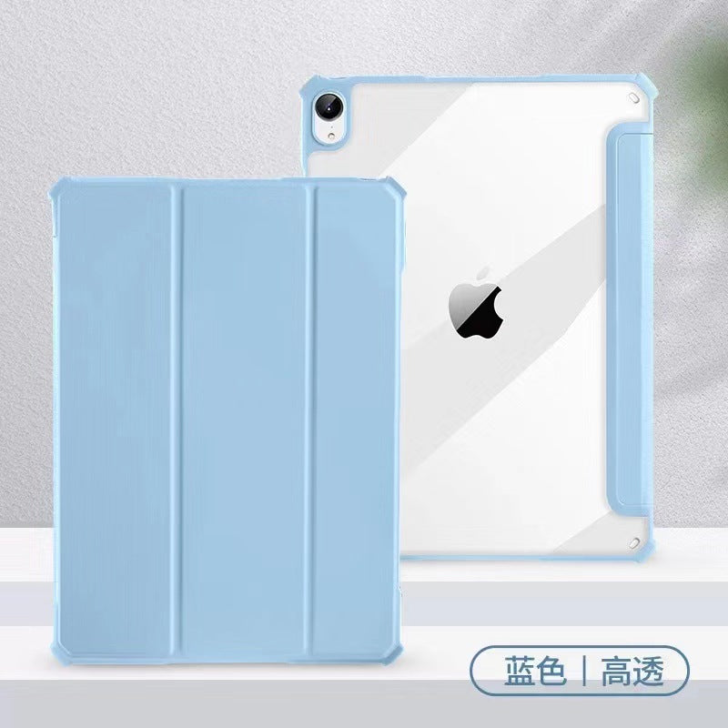 New iPad Pro11 protective case iPad Air4 transparent 10.9" soft edge hard bottom 10.2 anti-fall protective case