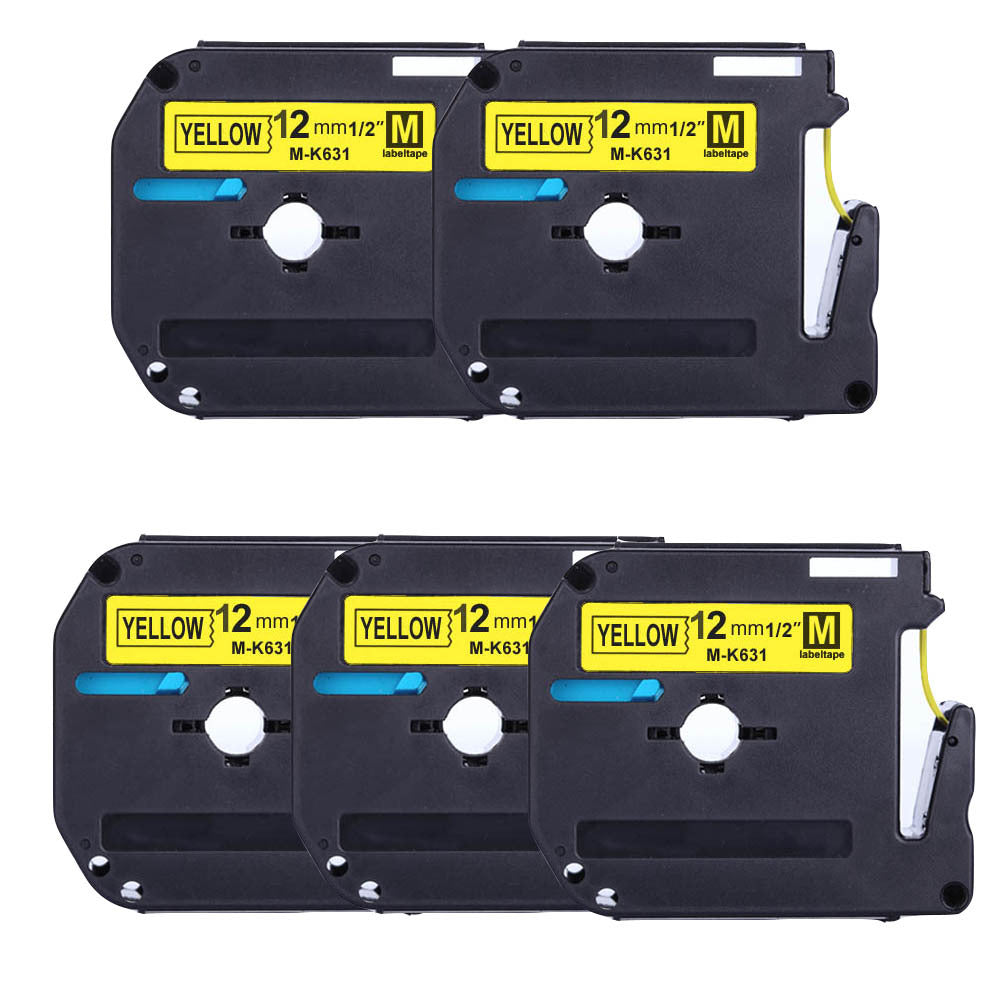 適用Brother 標籤機MK系列色帶M-K231 631 12mmPT-65/90/80打印紙