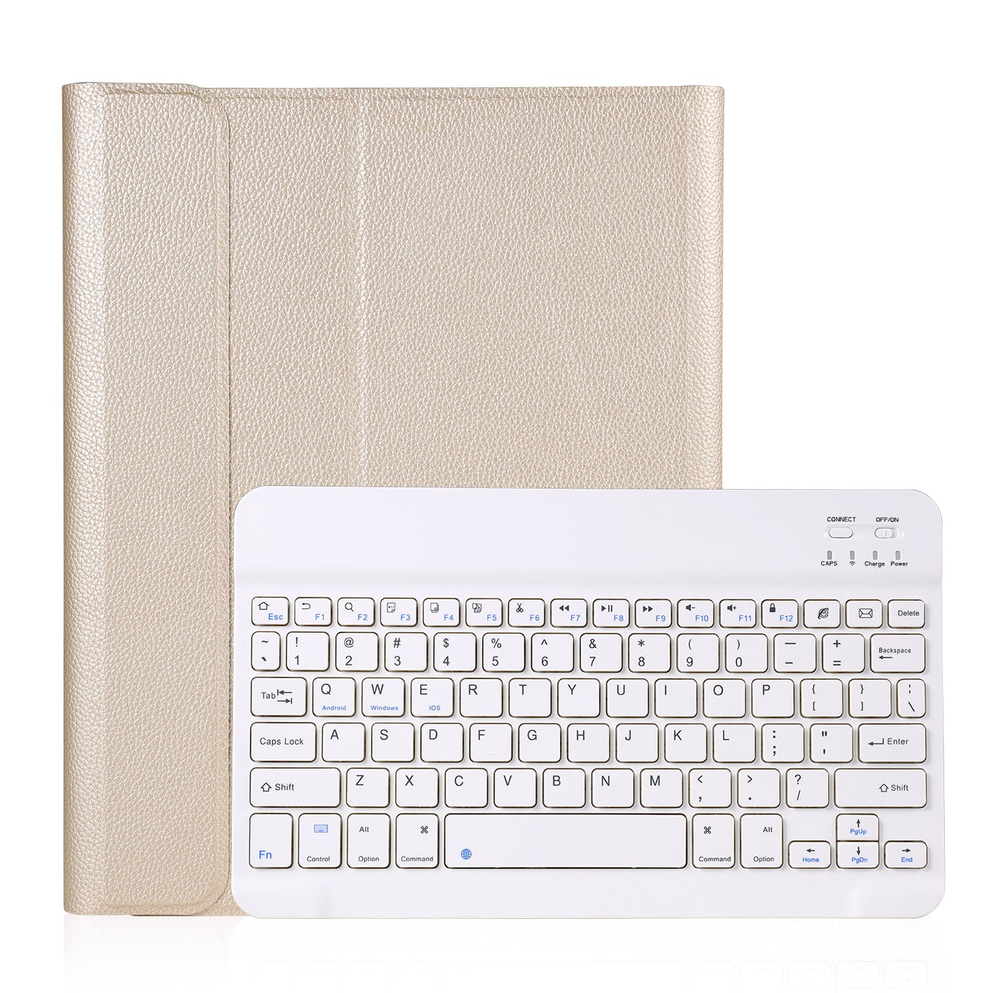 2020 iPad 10.9 Bluetooth Keyboard Case 10.2 Bluetooth Keyboard Pro11 Litchi Pattern Leather Case with Pen Slot