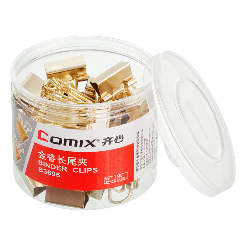 Comix long tail ticket clip paper clip I-shaped nail rubber band multifunctional set B3645