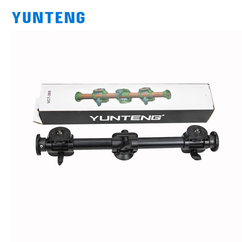 Yunteng 369 horizontal bar mobile phone camera overhead shooting bracket floor-standing support live broadcast micro-SLR tripod extension rod
