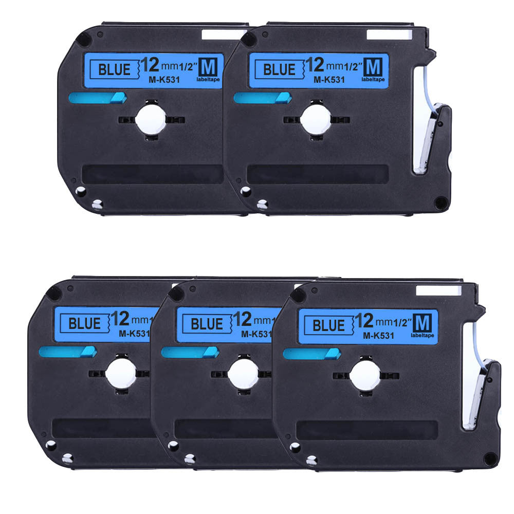 適用Brother 標籤機MK系列色帶M-K231 631 12mmPT-65/90/80打印紙