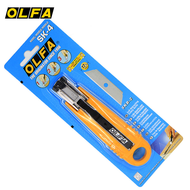 Japan OLFA SK-4 safety unboxing utility knife automatic rebound telescopic safety knife SKB-2/5B