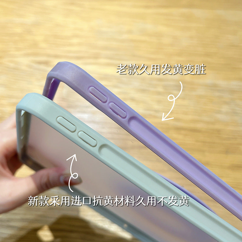 iPad Pro11 protective case 10.9" Air5 frosted single bottom case iPad 10 transparent mini6 anti-slip