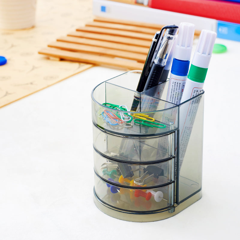 M&G transparent creative three-layer pen holder ABT98443