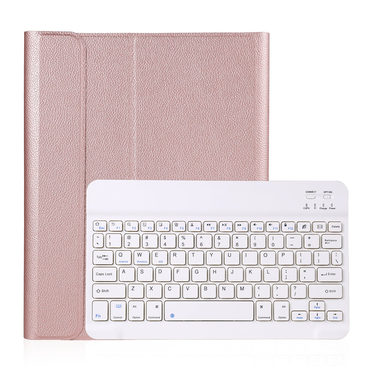 2020 iPad 10.9 Bluetooth Keyboard Case 10.2 Bluetooth Keyboard Pro11 Litchi Pattern Leather Case with Pen Slot
