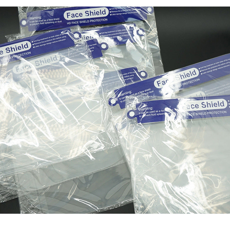 Disposable transparent PVC anti-droplet and anti-fog isolation mask