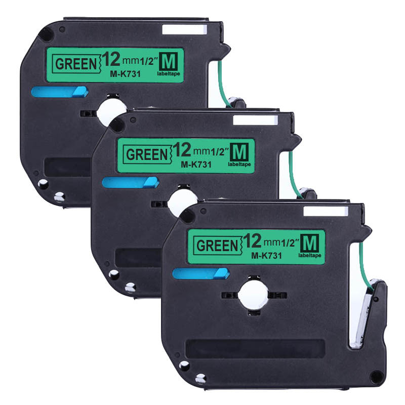 適用Brother 標籤機MK系列色帶M-K231 631 12mmPT-65/90/80打印紙