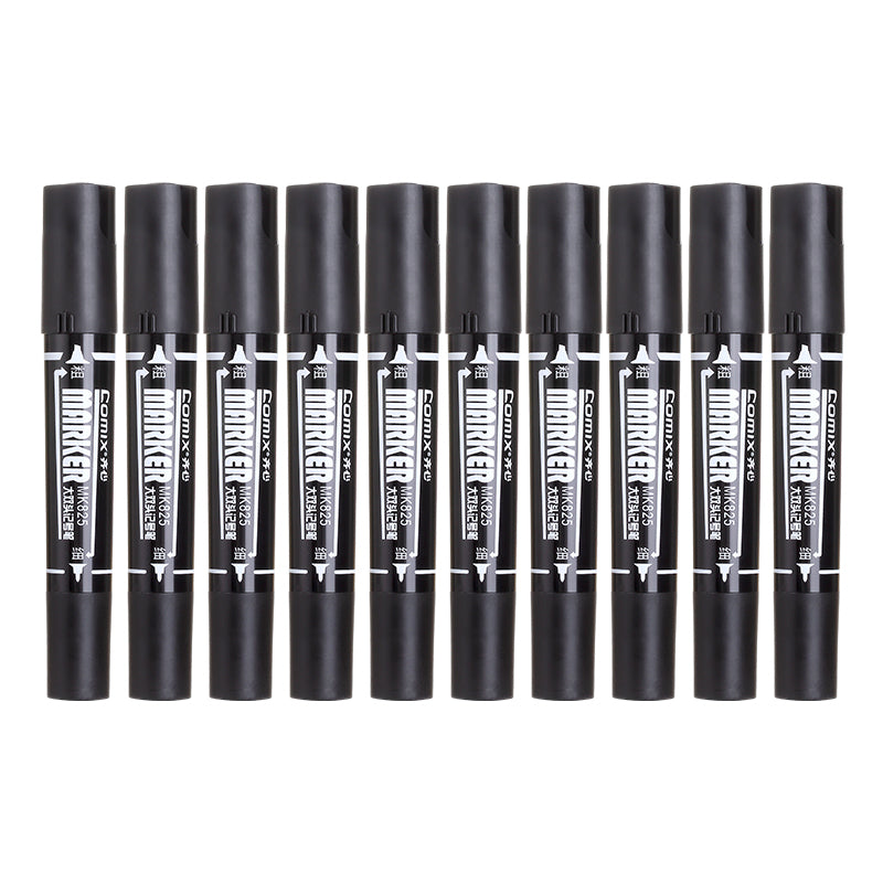 Comix double-ended marker pen oil-based box-top pen non-fading MK825