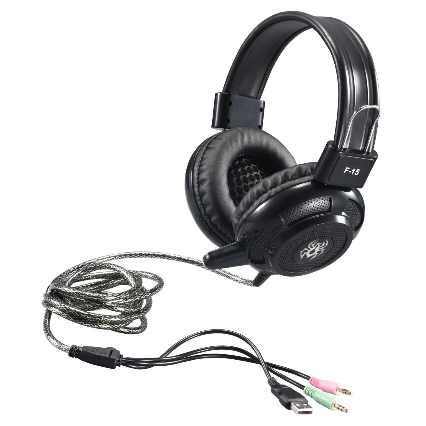 F15 luminous microphone headset gaming headset gaming headset wired headset