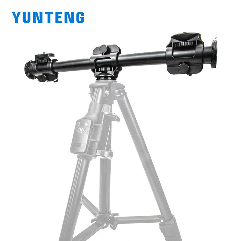 Yunteng 369 horizontal bar mobile phone camera overhead shooting bracket floor-standing support live broadcast micro-SLR tripod extension rod