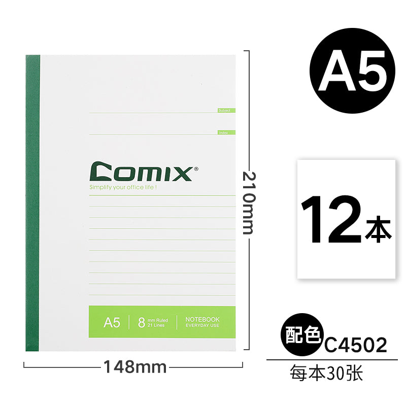 Comix Wireless A5 B5 A4 A6 Soft Notebook C4502