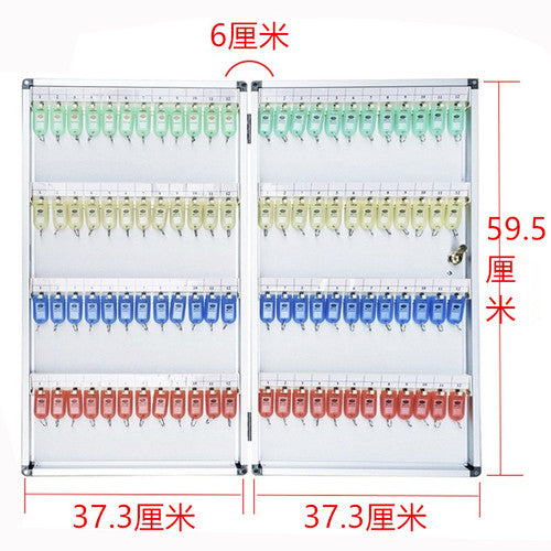 12-120 position aluminum alloy key box wall-mounted key management cabinet