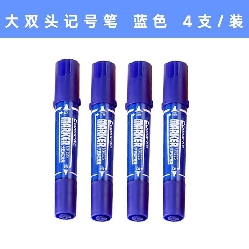 Comix double-ended marker pen oil-based box-top pen non-fading MK825